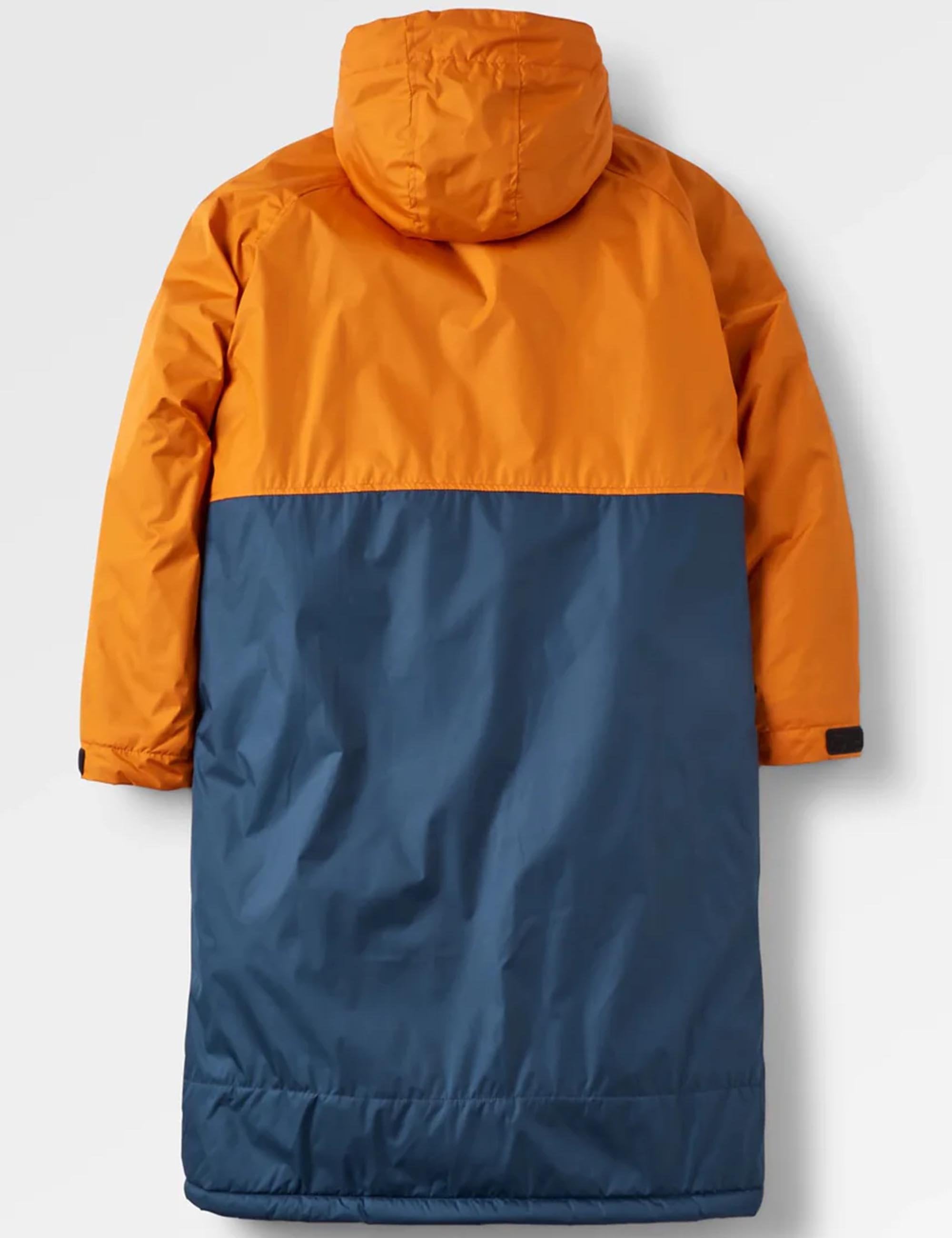 Passenger Waves Sherpa Lined Changing Robe - Sunrise Orange/Rich Navy