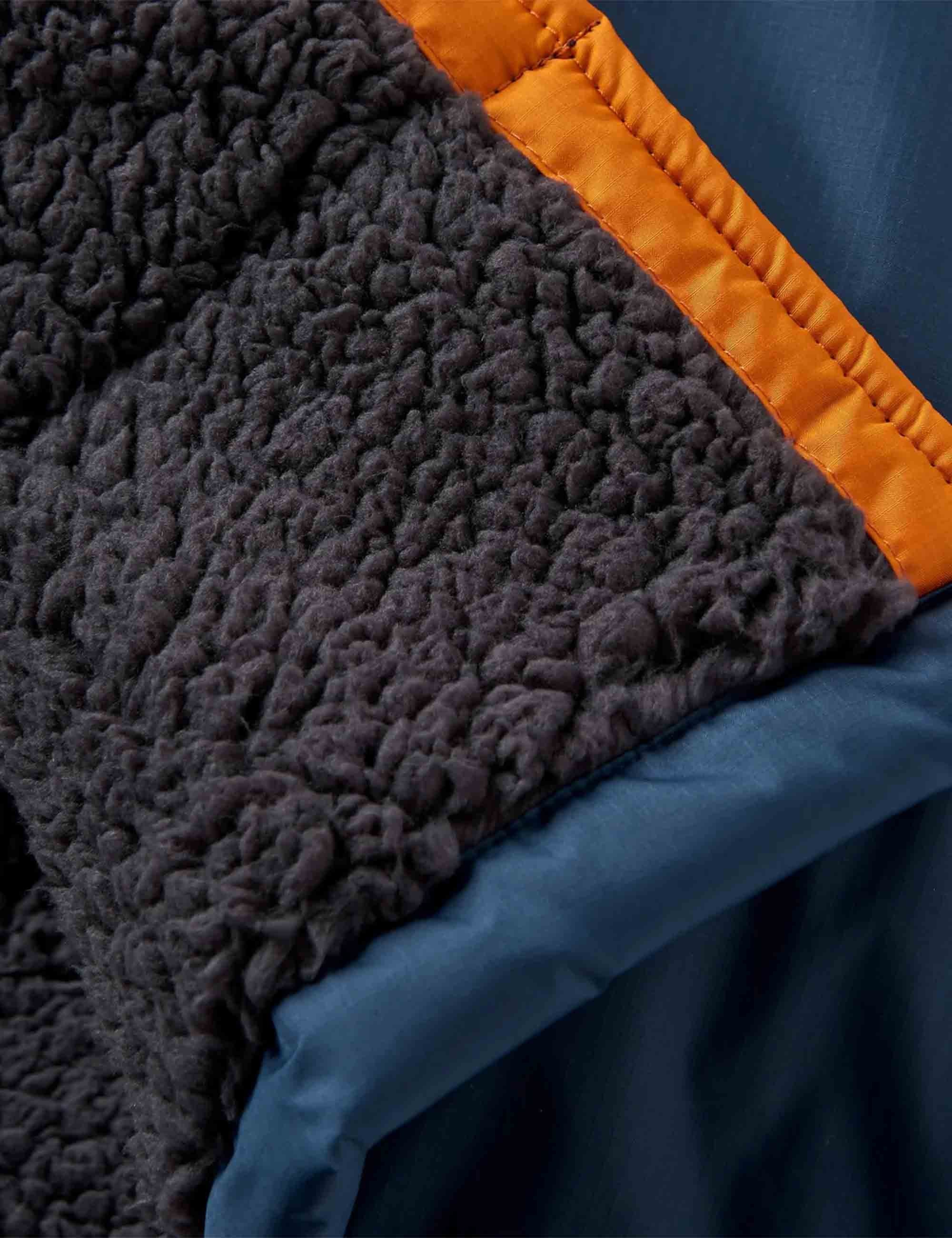 Passenger Waves Sherpa Lined Changing Robe - Sunrise Orange/Rich Navy
