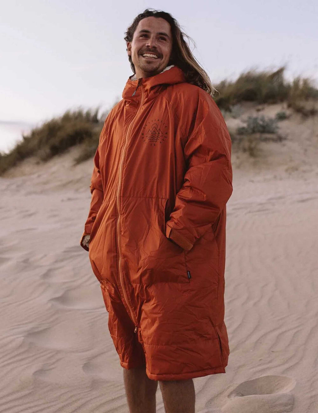 Escapism Sherpa Lined Changing Robe - Rust