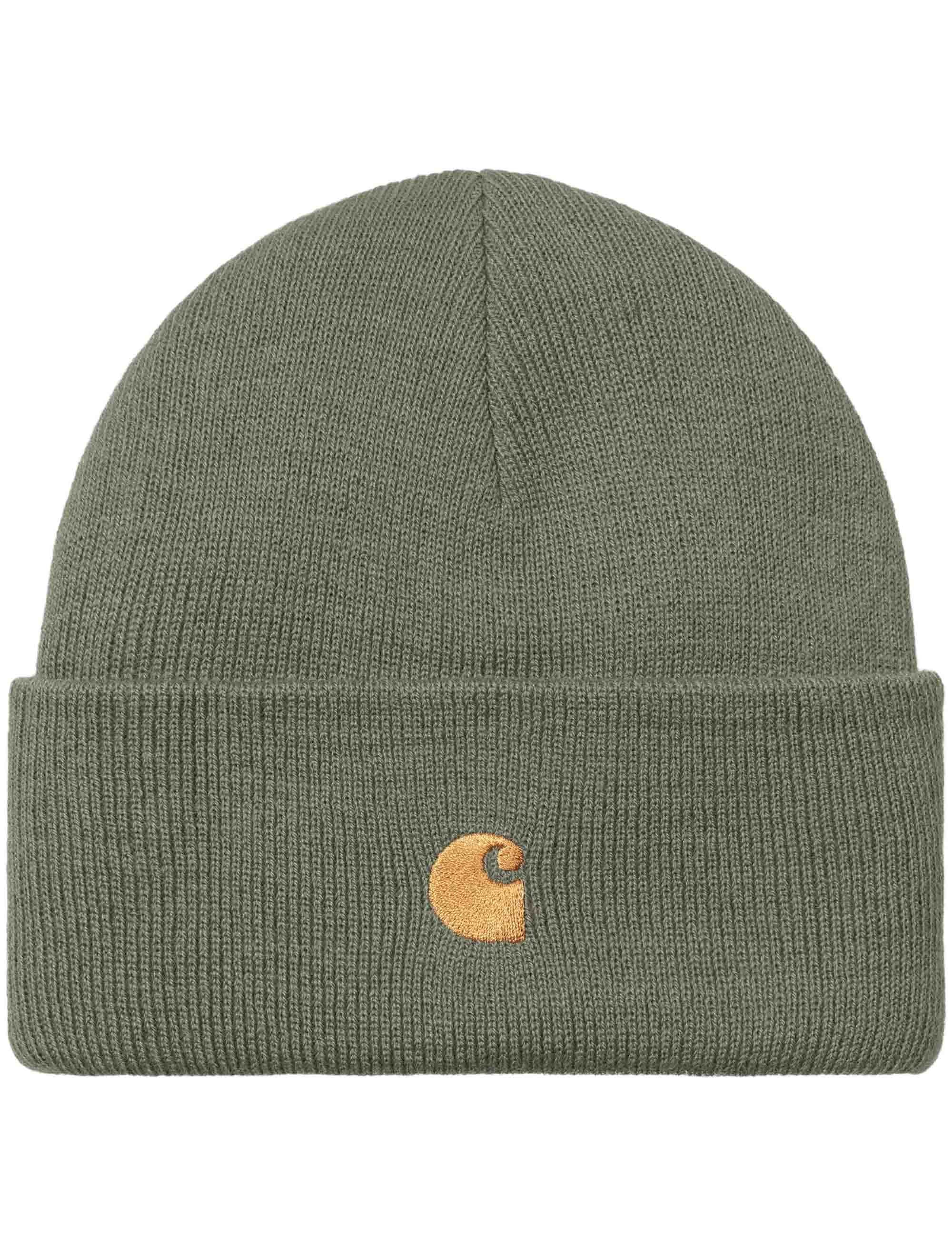 Carhartt WIP Chase Beanie Hat - Leaf/Gold
