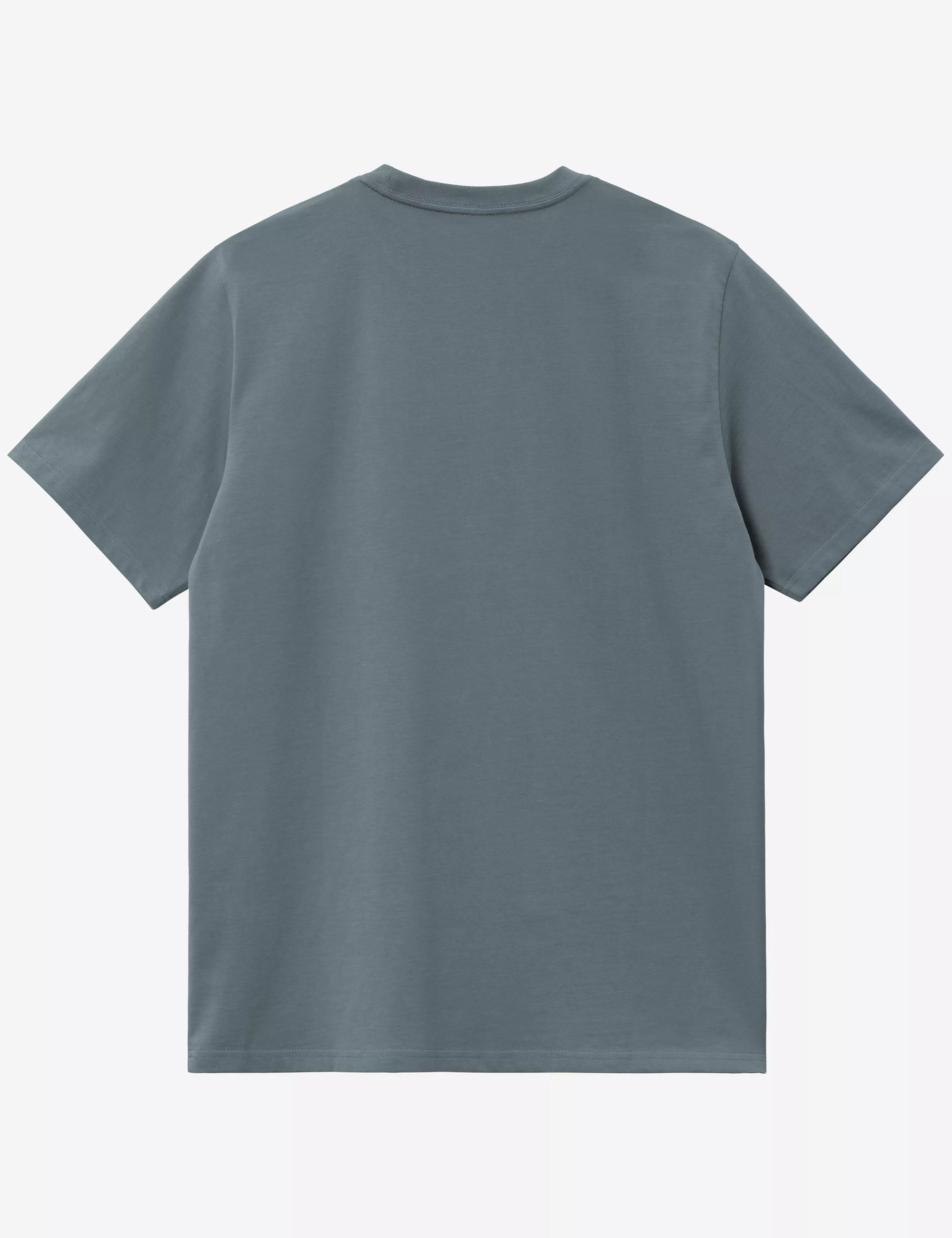 Carhartt WIP Chase Tee - Cozy Blue/Gold