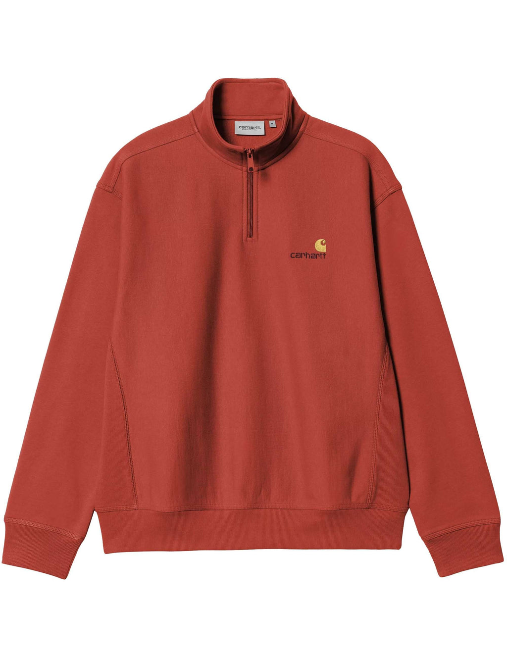 American Script Half Zip Sweatshirt - Oxide Red