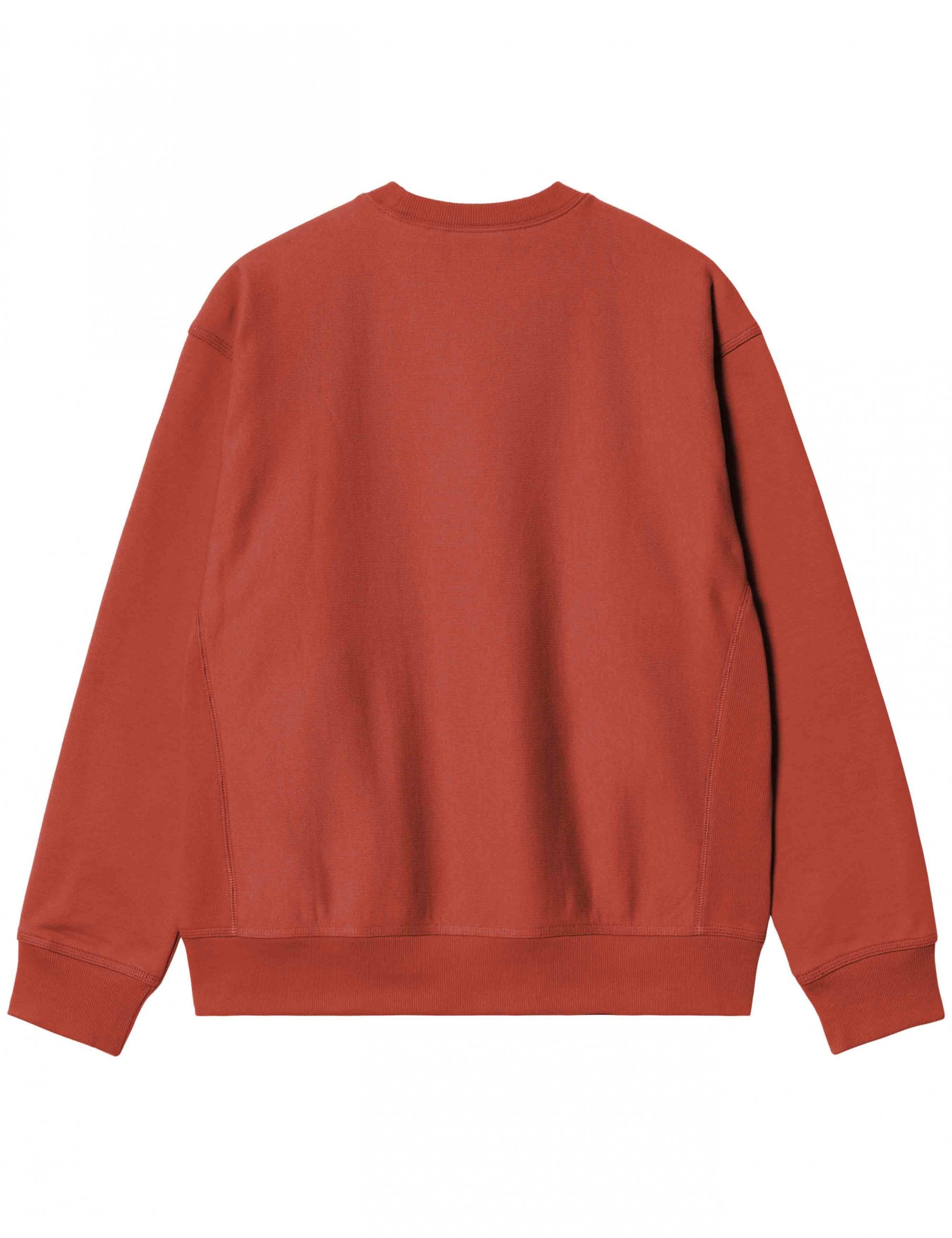 Carhartt WIP American Script Crew Sweat - Oxide Red