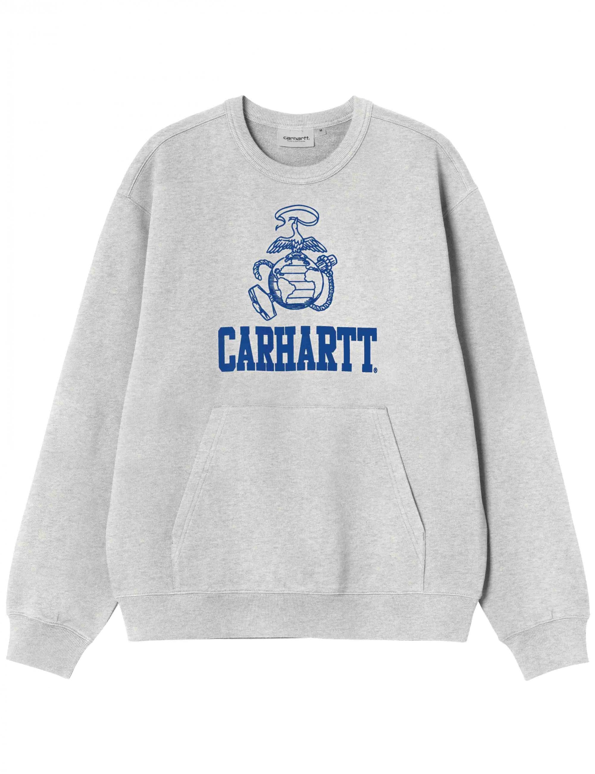 Carhartt WIP Pond Corps Sweat - Ash Heather