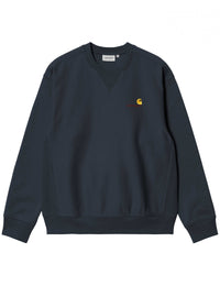 American Script Crew Sweatshirt - Deep Night