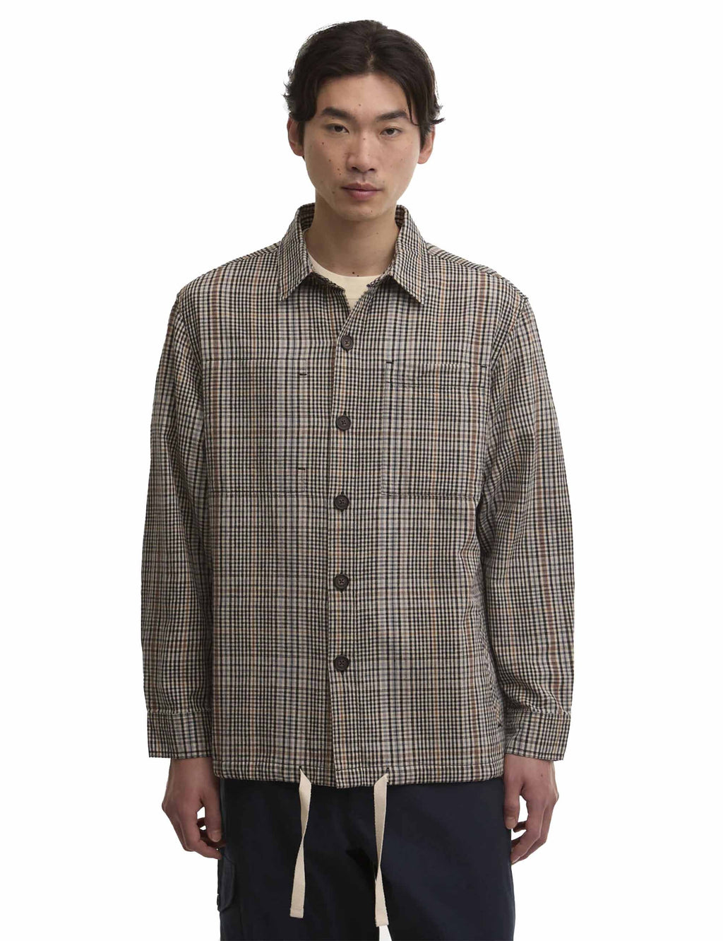 Fife Checked Overshirt - Neutral Check