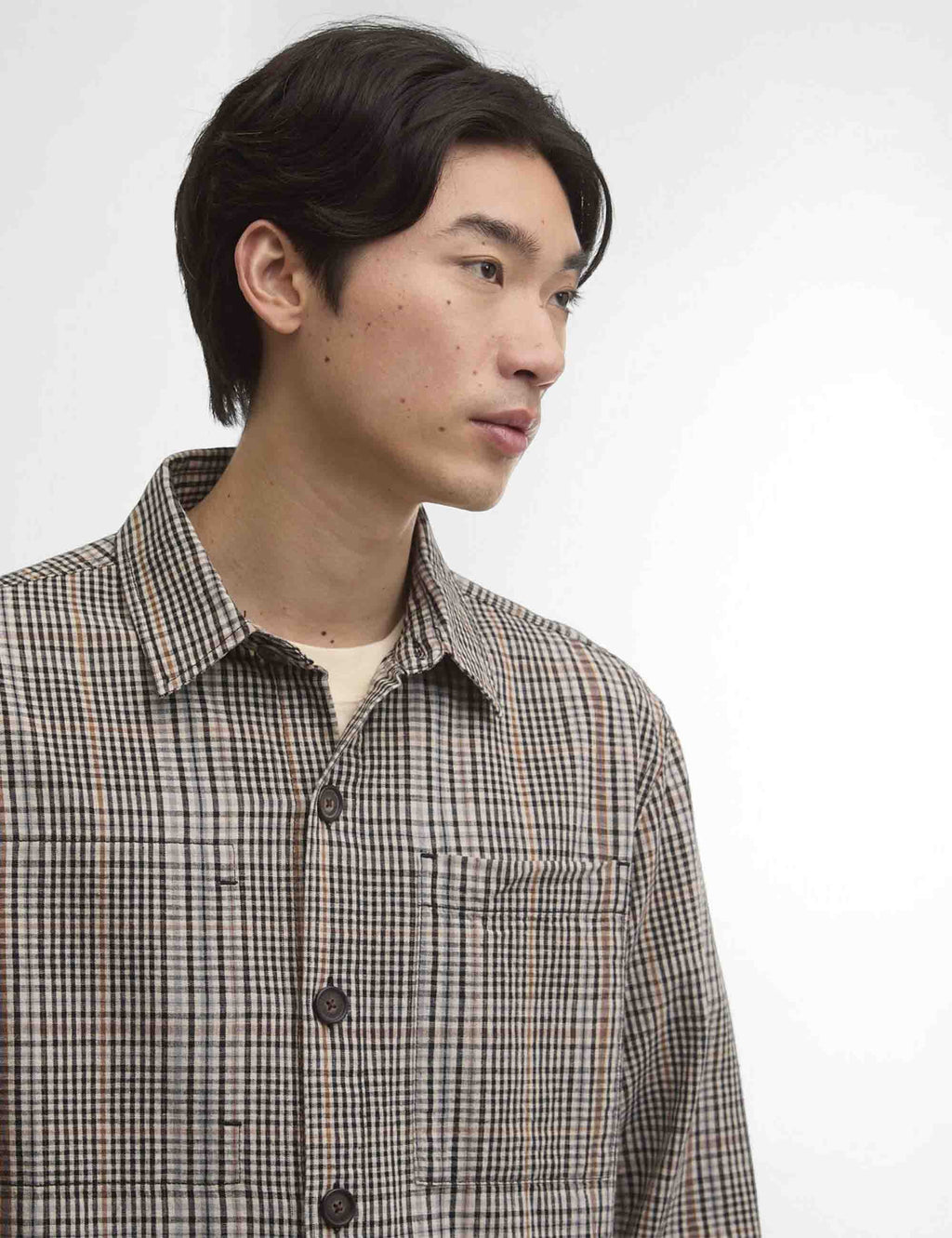 Fife Checked Overshirt - Neutral Check