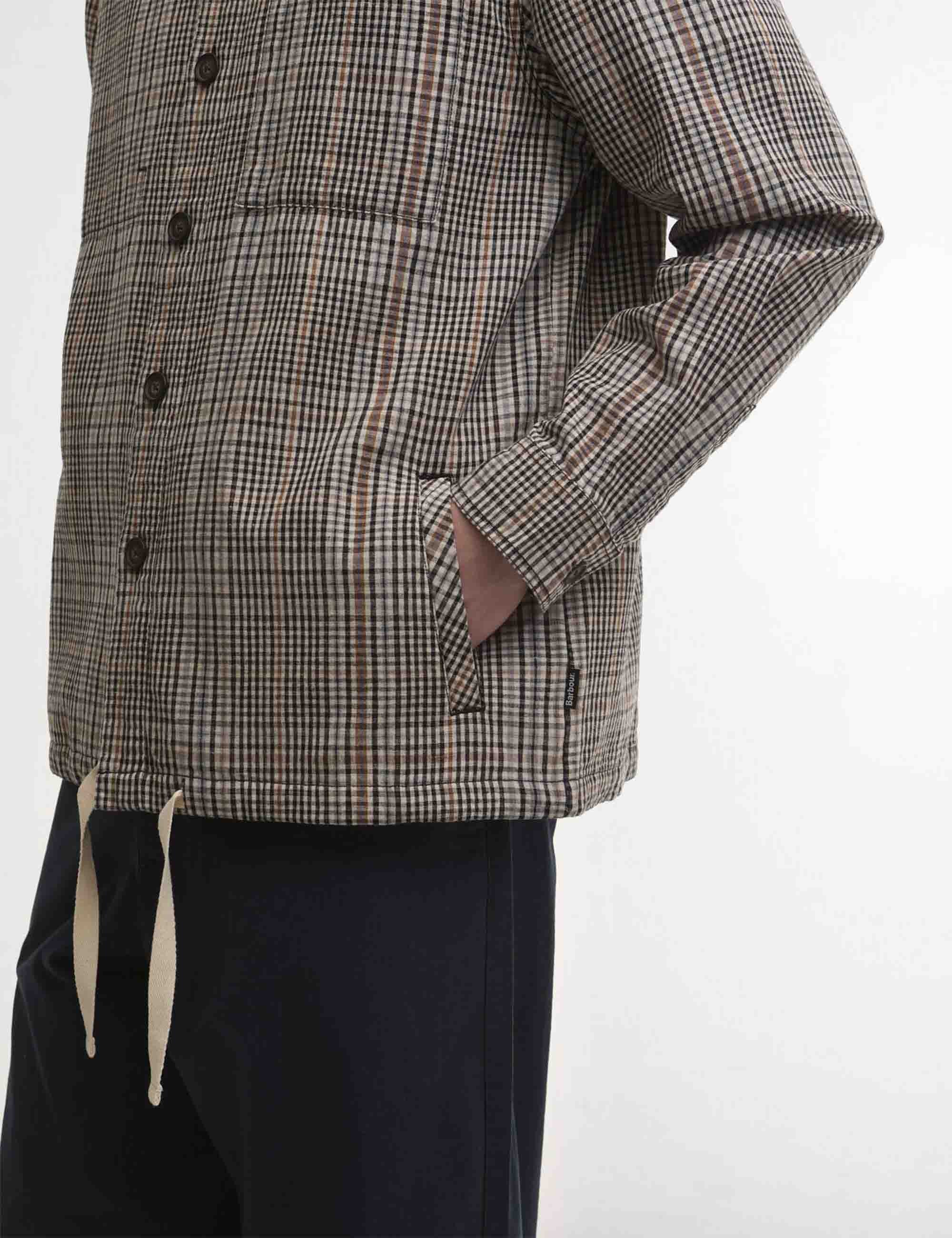Barbour Fife Checked Overshirt - Neutral Check