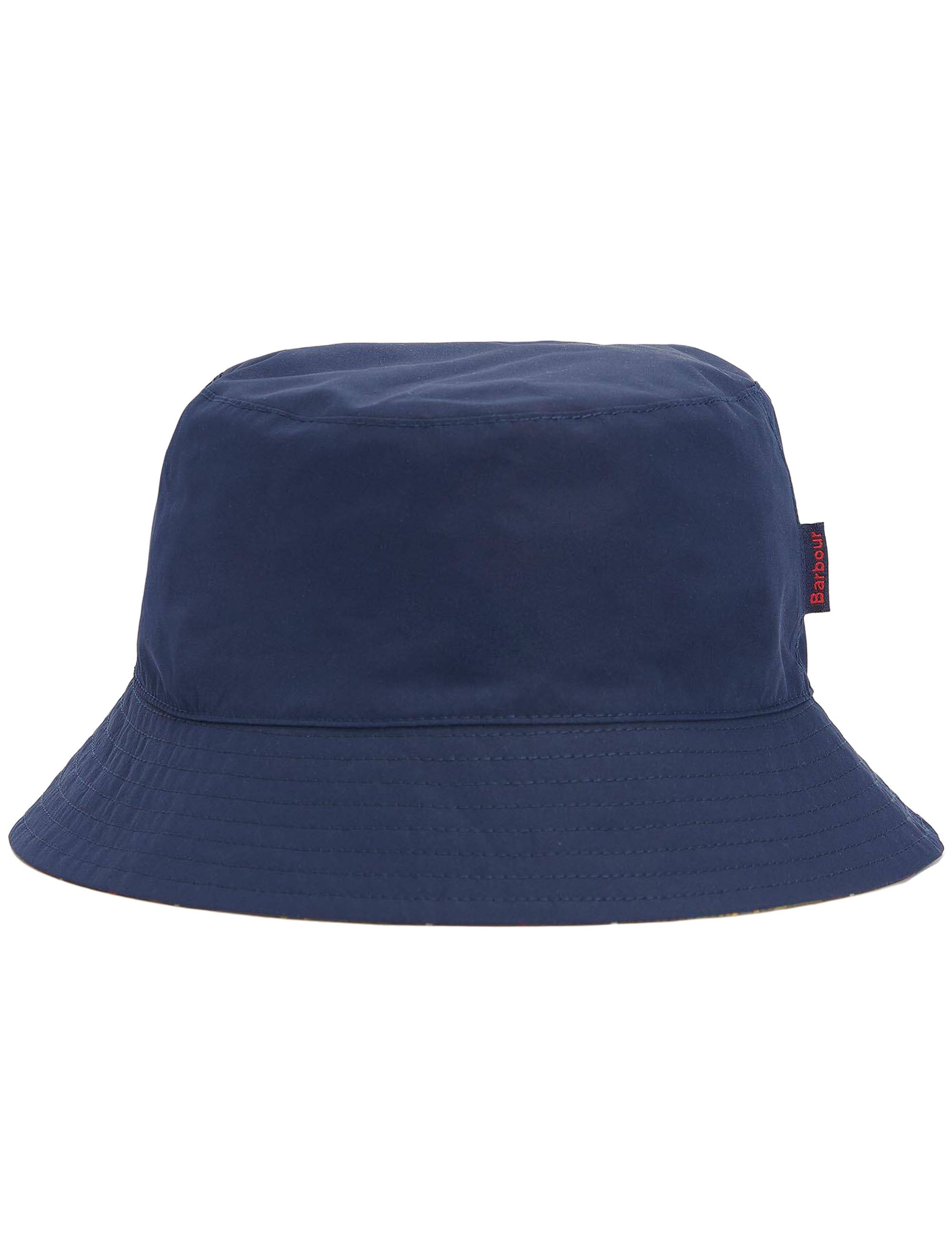 Barbour Hutton Reversible Bucket Hat - Navy/Classic Tartan