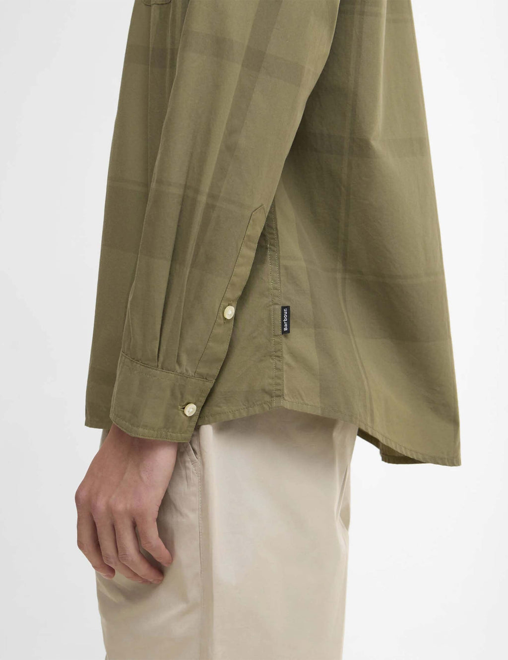 Tunstall Oversized Tonal Tartan Shirt - Burnt Olive