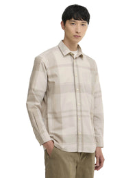 Tunstall Oversized Tonal Tartan Shirt - Mist