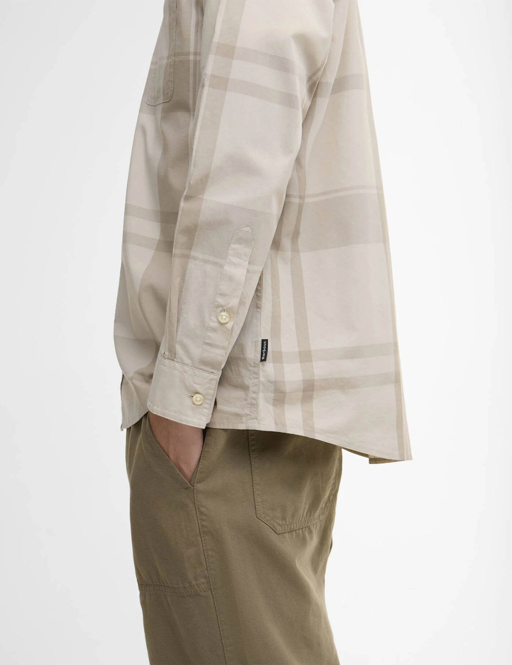 Tunstall Oversized Tonal Tartan Shirt - Mist