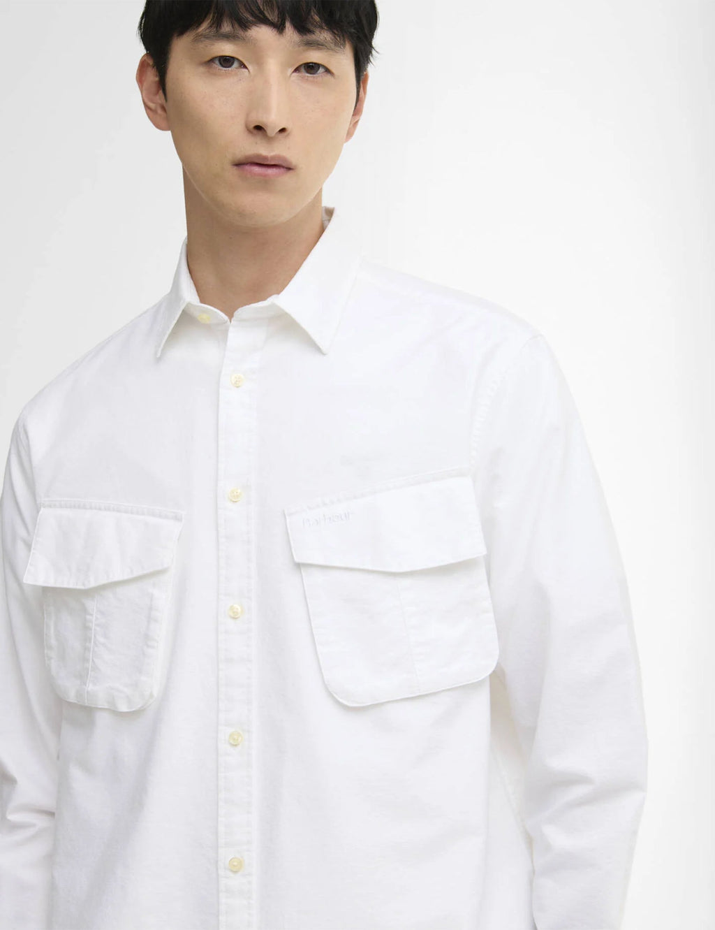 Arnham Oversized Oxford Jungle Shirt - White