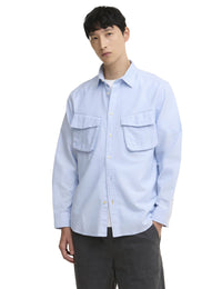 Arnham Oversized Oxford Jungle Shirt - Sky