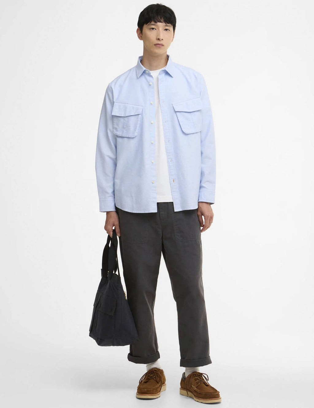 Arnham Oversized Oxford Jungle Shirt - Sky