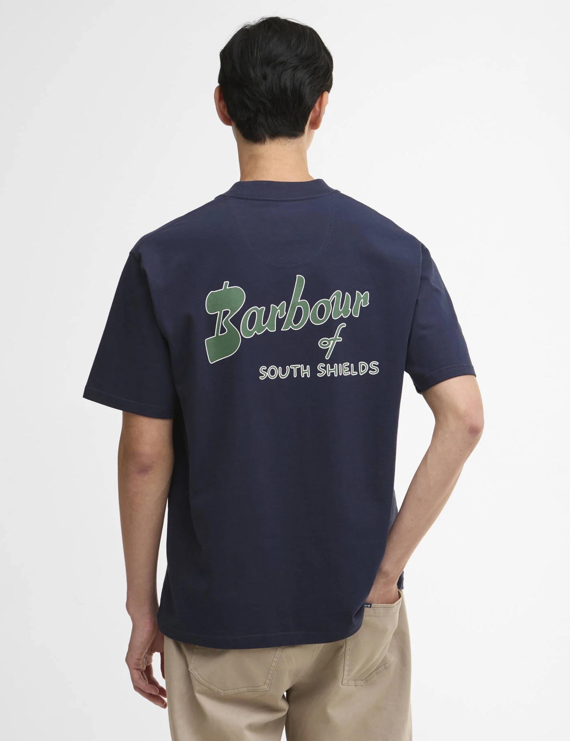 Barbour Crosby Archive Oversized T-Shirt - Navy