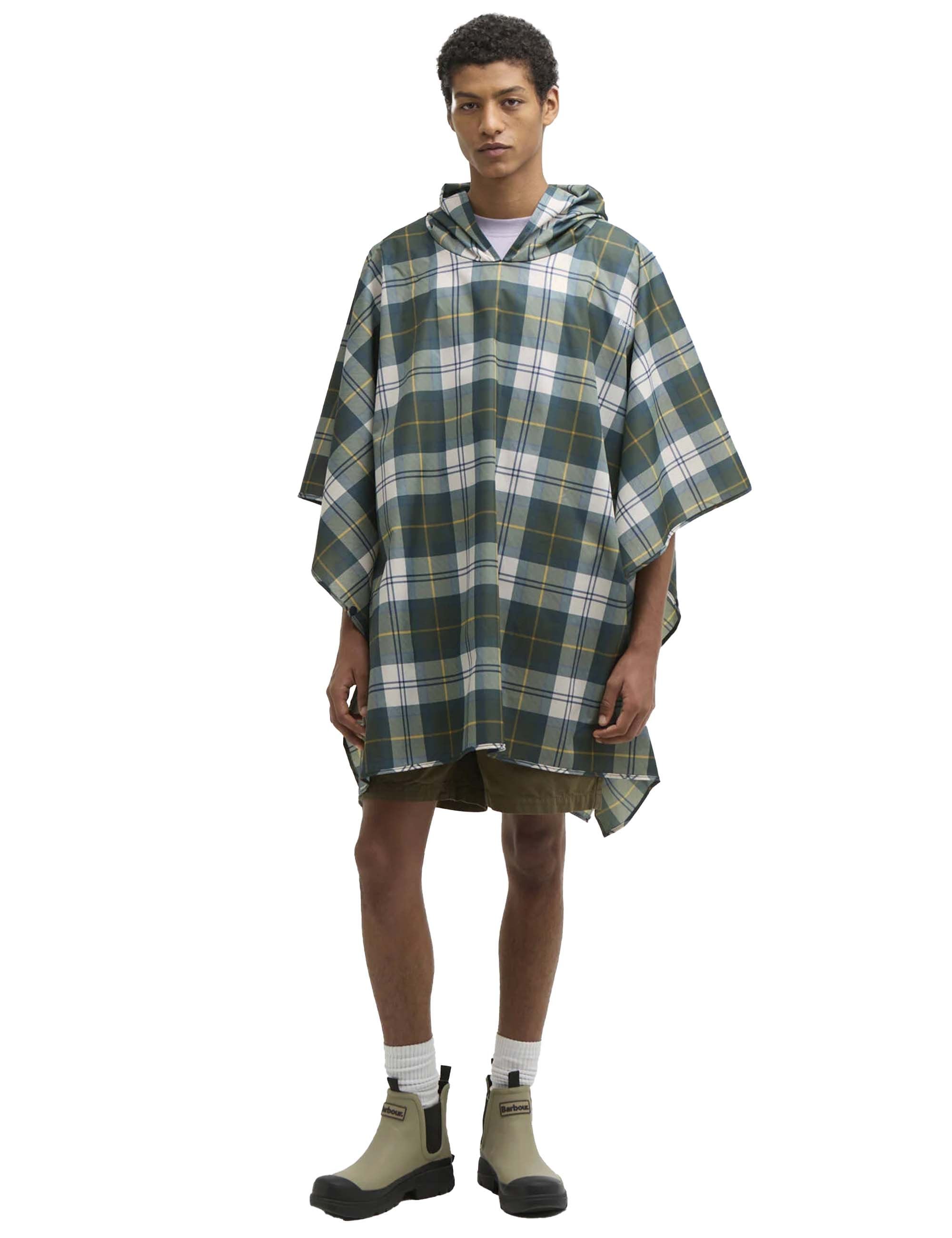 Barbour Tartan Showerproof Poncho - Ancient Tartan