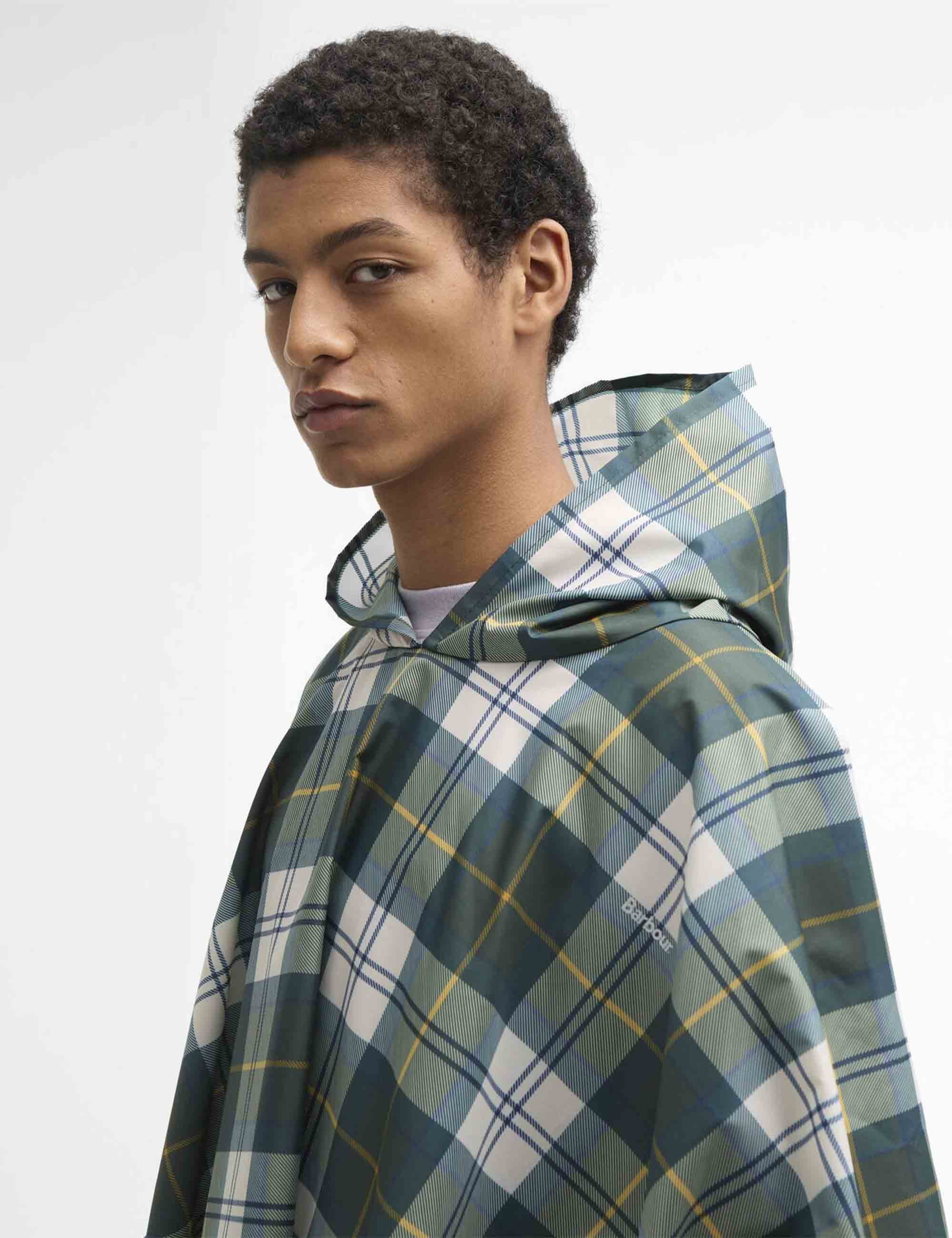 Barbour Tartan Showerproof Poncho - Ancient Tartan