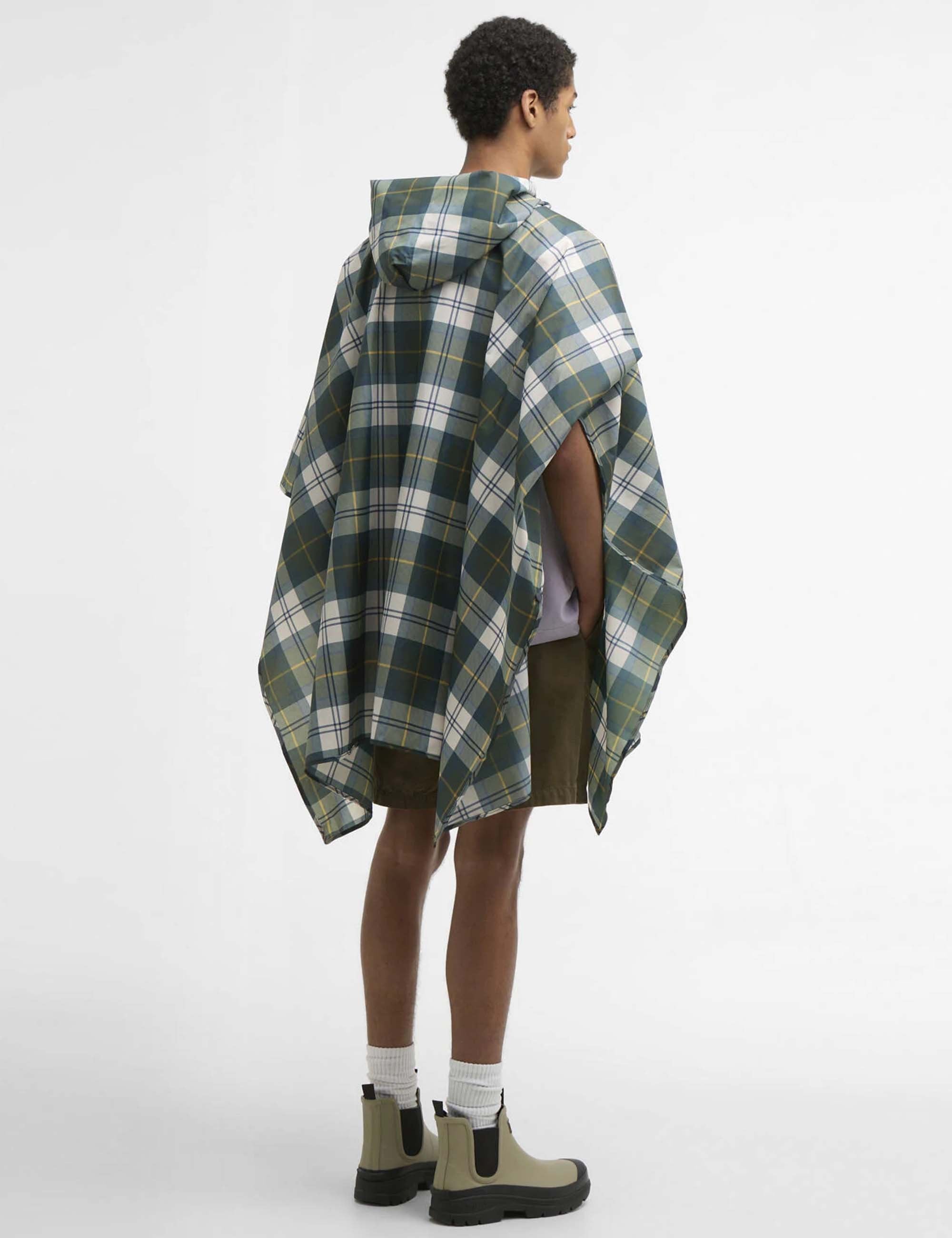 Barbour Tartan Showerproof Poncho - Ancient Tartan