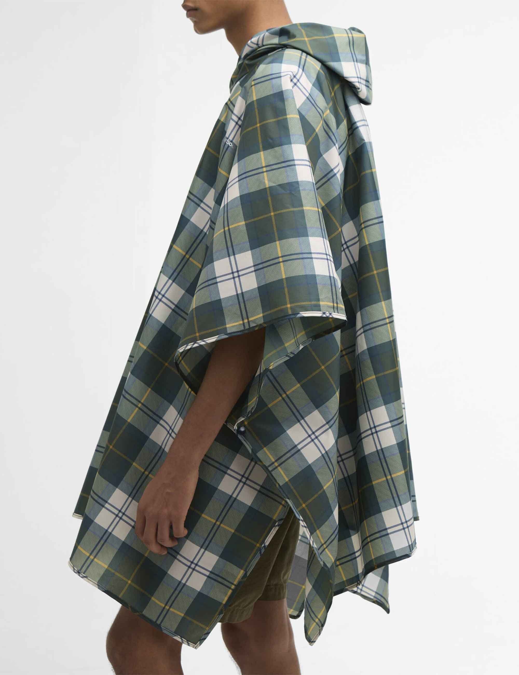 Barbour Tartan Showerproof Poncho - Ancient Tartan