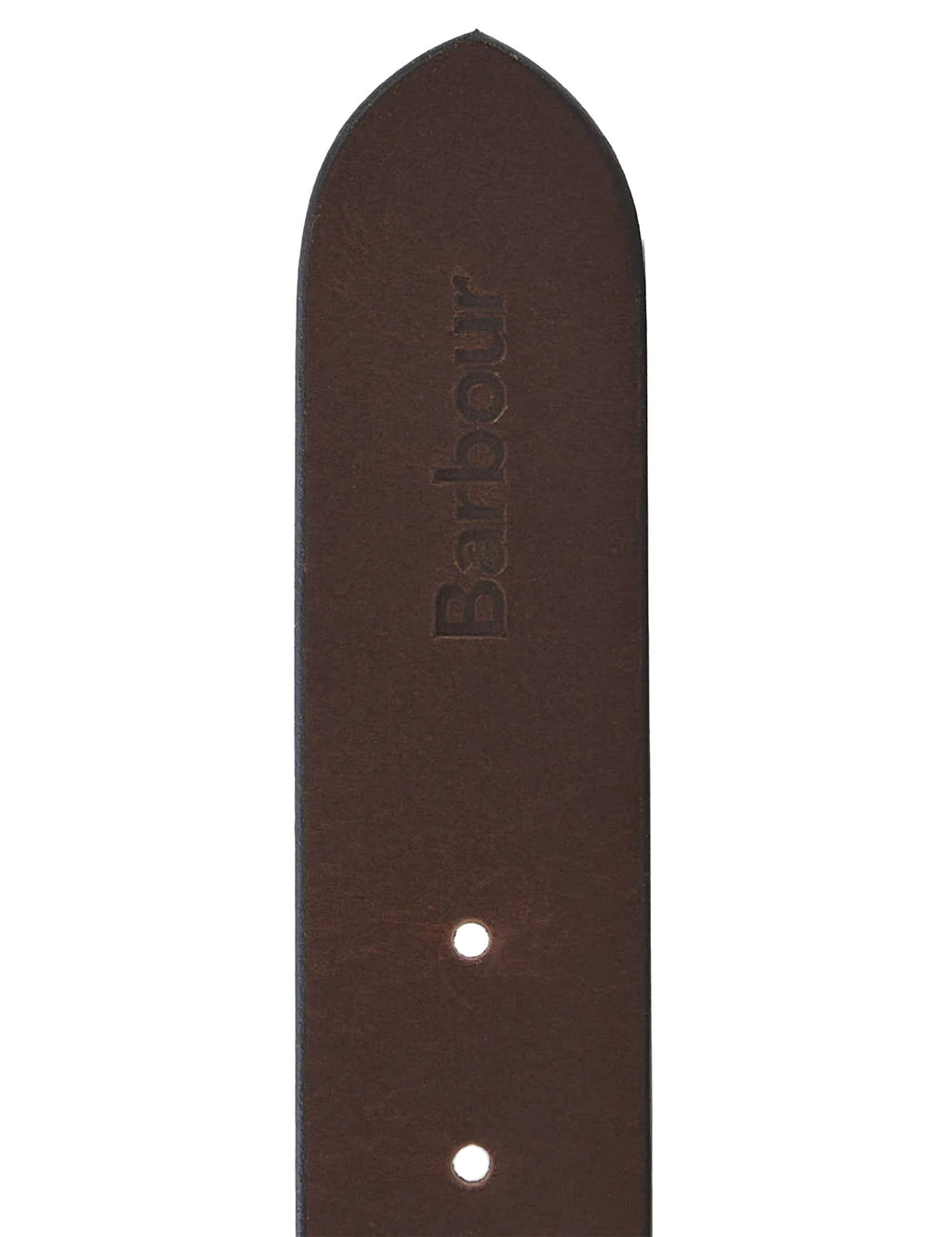 Contrast Leather Belt - Olive Brown/Brown
