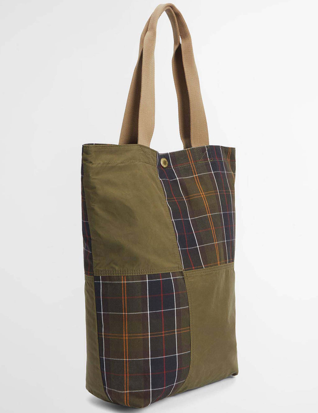 Transport Patchwork Tote Bag - Dusky Green