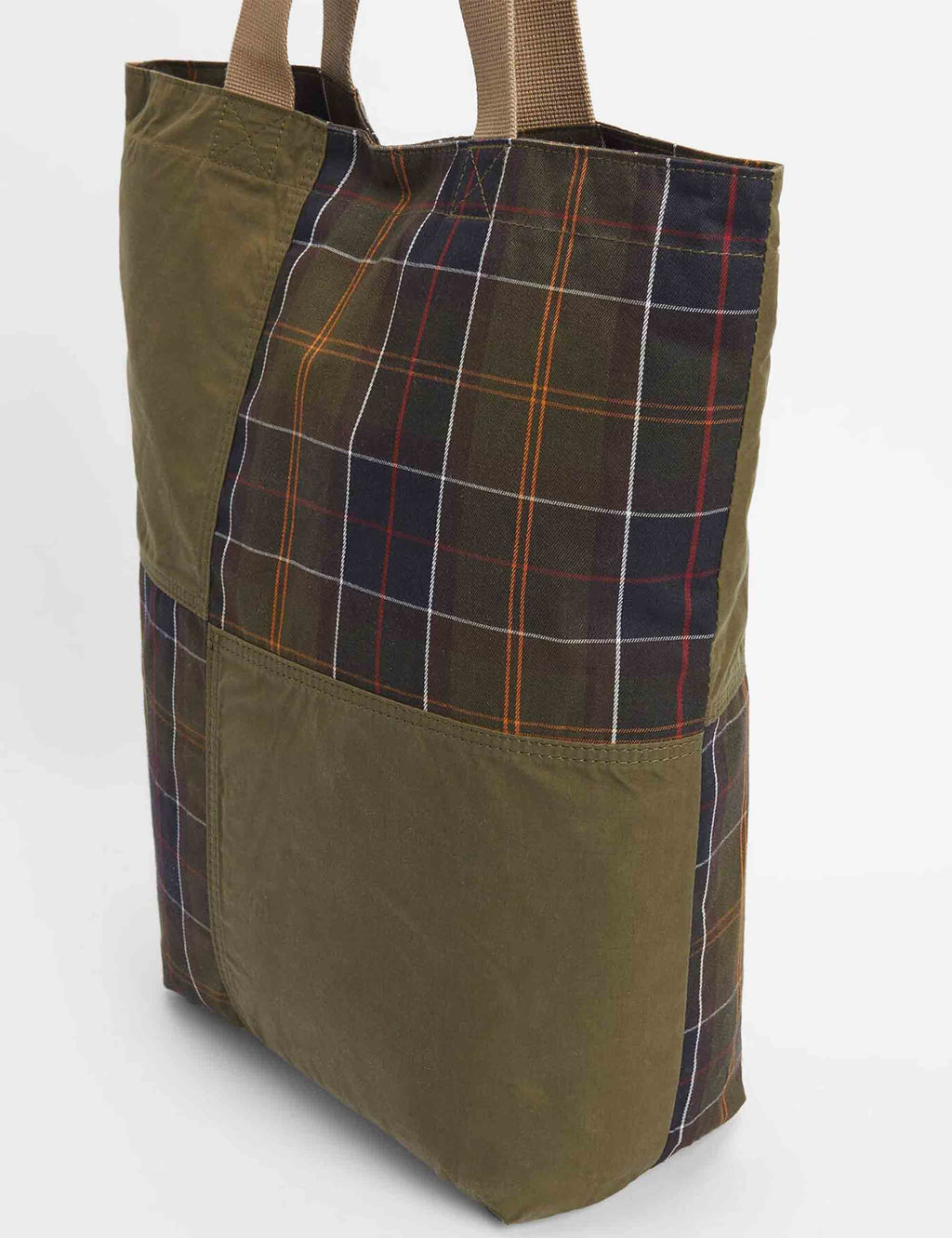 Transport Patchwork Tote Bag - Dusky Green