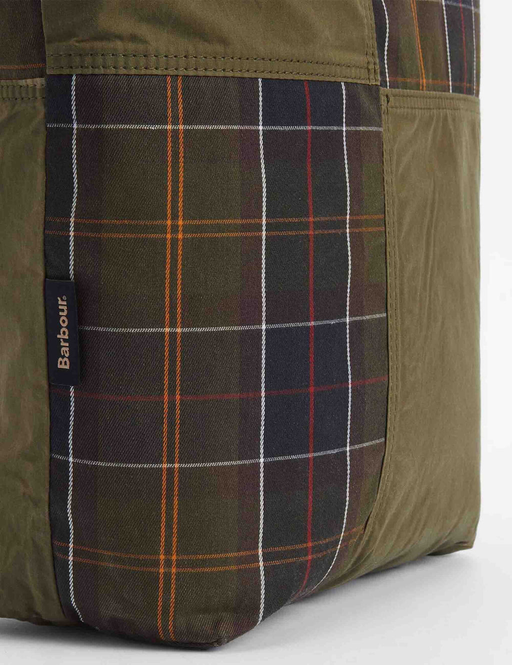 Transport Patchwork Tote Bag - Dusky Green