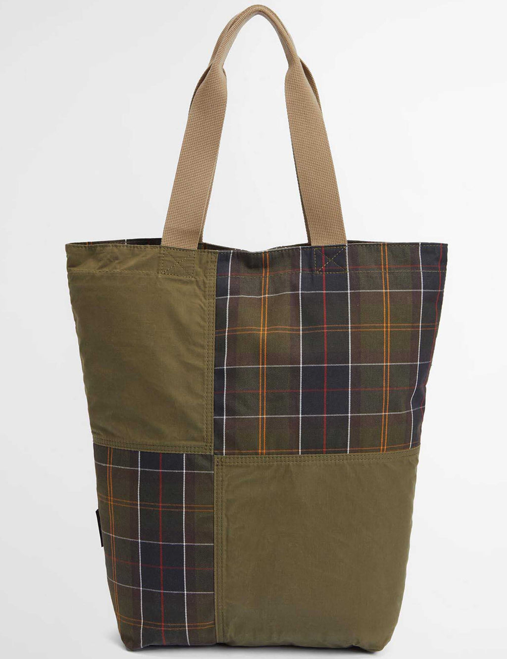 Transport Patchwork Tote Bag - Dusky Green