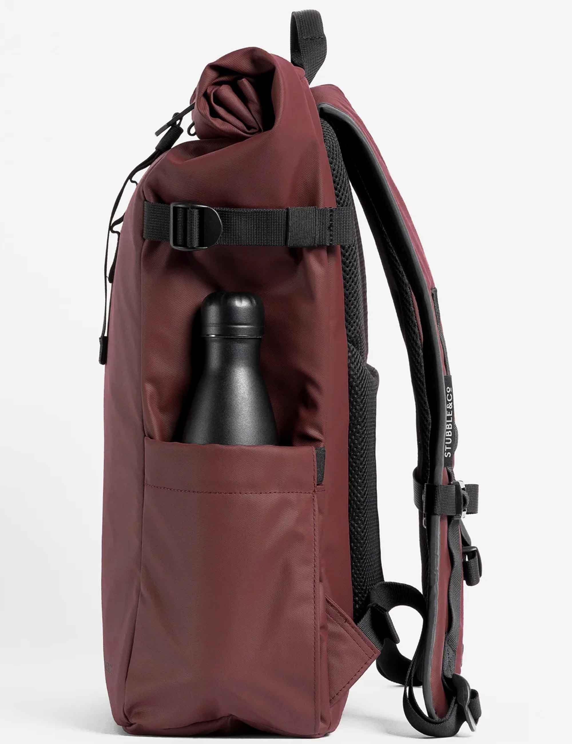 Stubble & Co The Roll Top Backpack 20L - Garnet Red