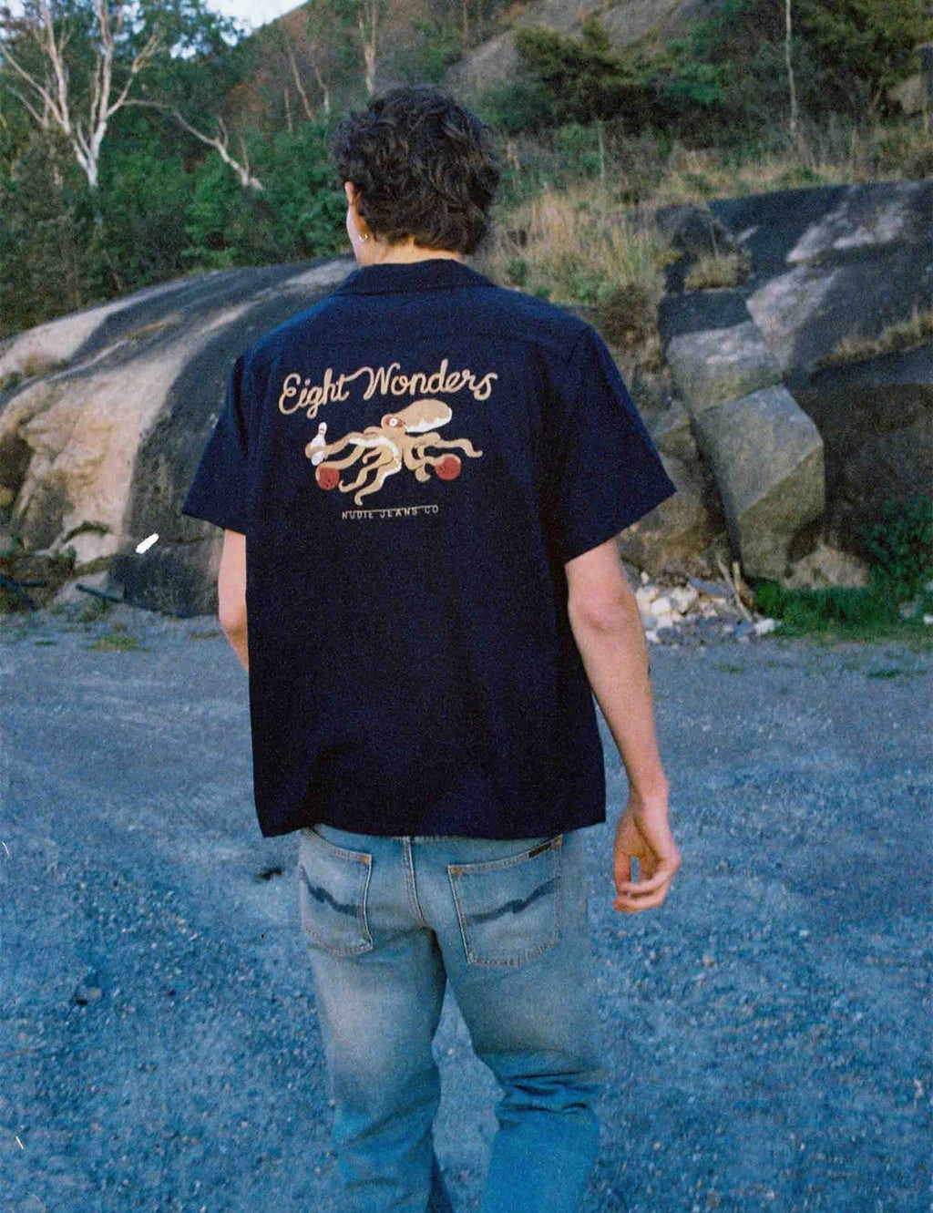Arthur Bowling Shirt - Navy