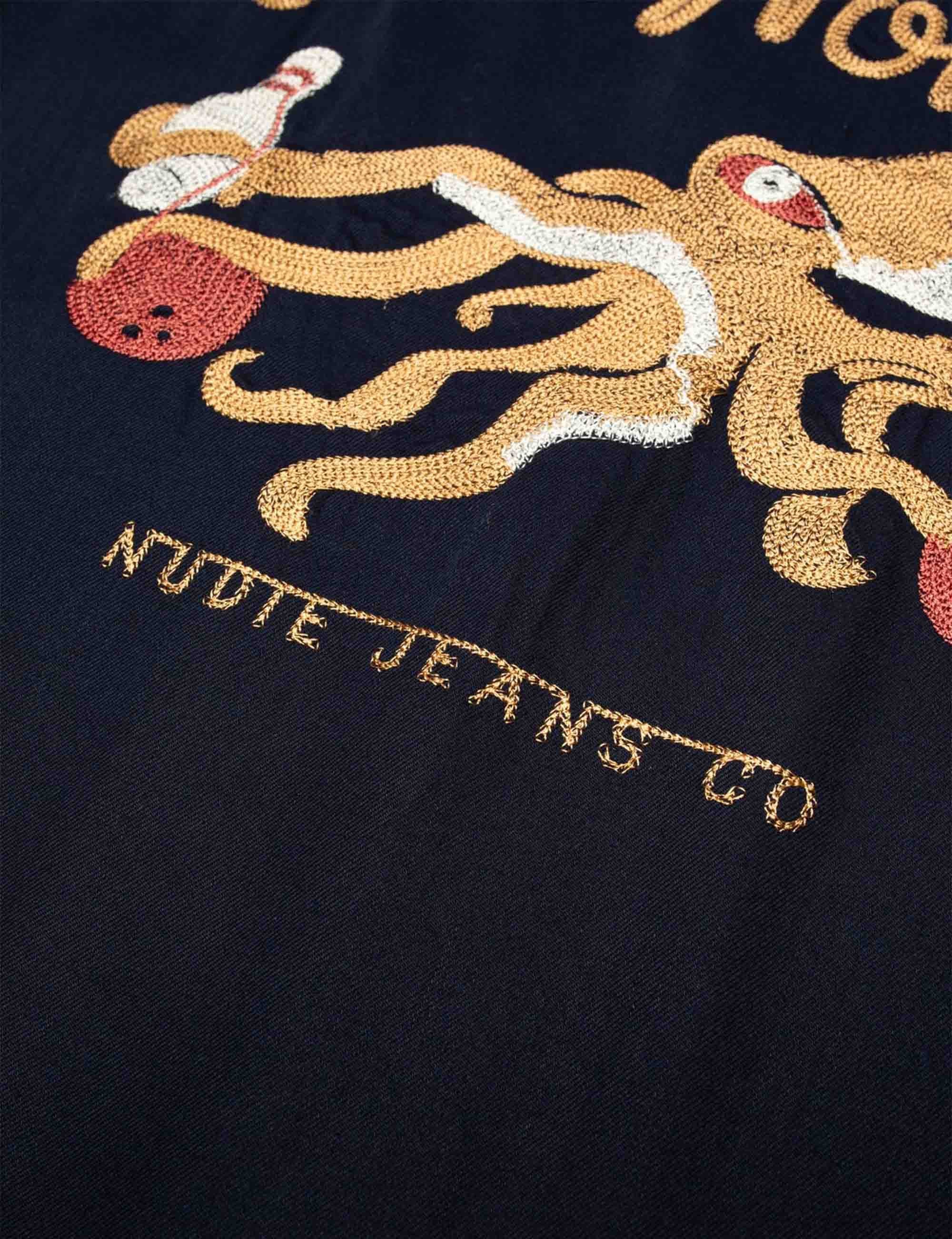 Nudie Jeans Arthur Bowling Shirt - Navy