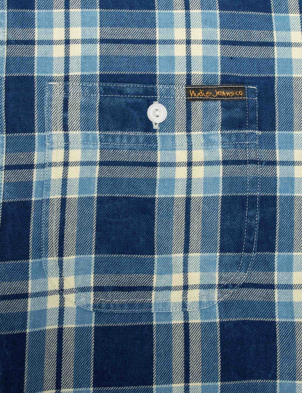 Julian Worker Check Shirt - Indigo