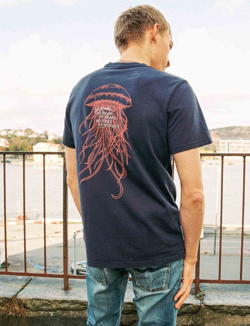 Roy Sea Noodles T-Shirt - Dark Blue