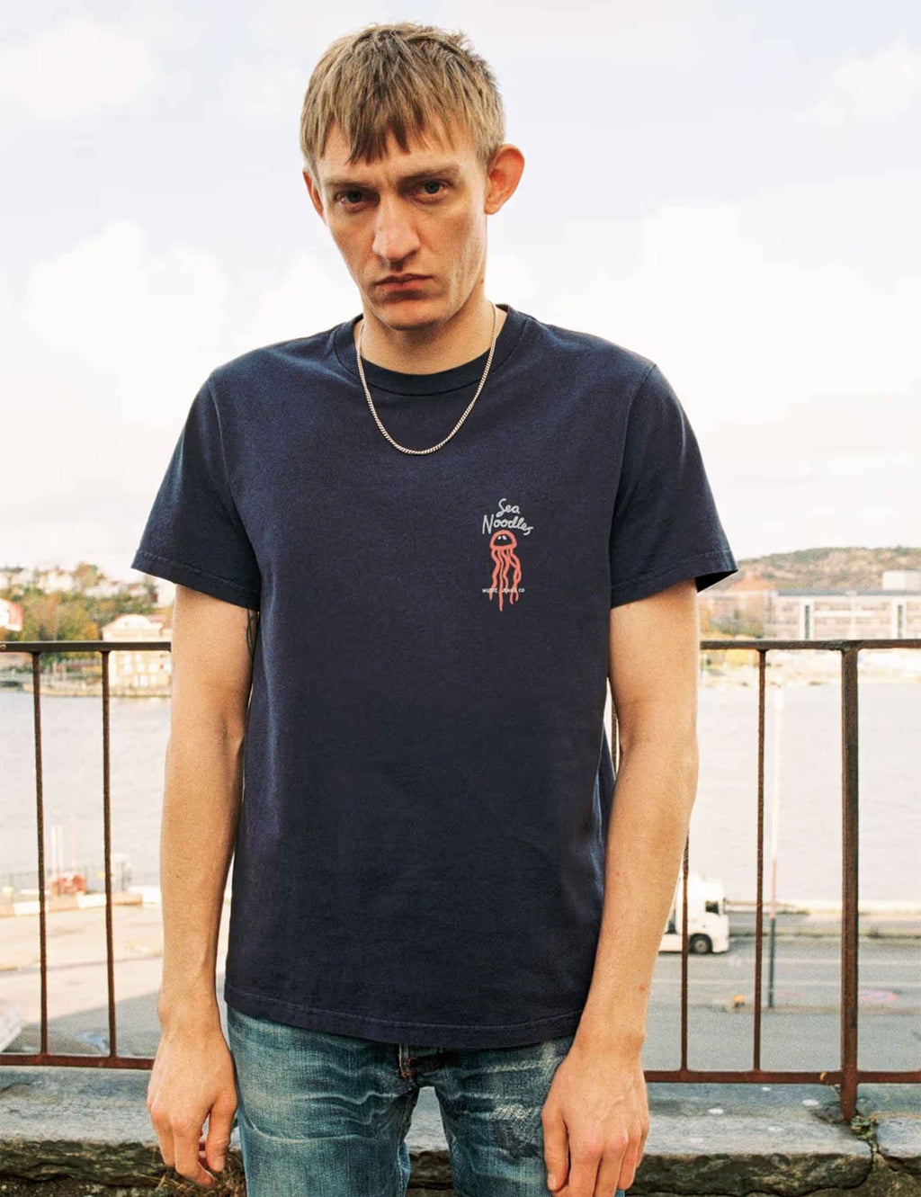 Roy Sea Noodles T-Shirt - Dark Blue