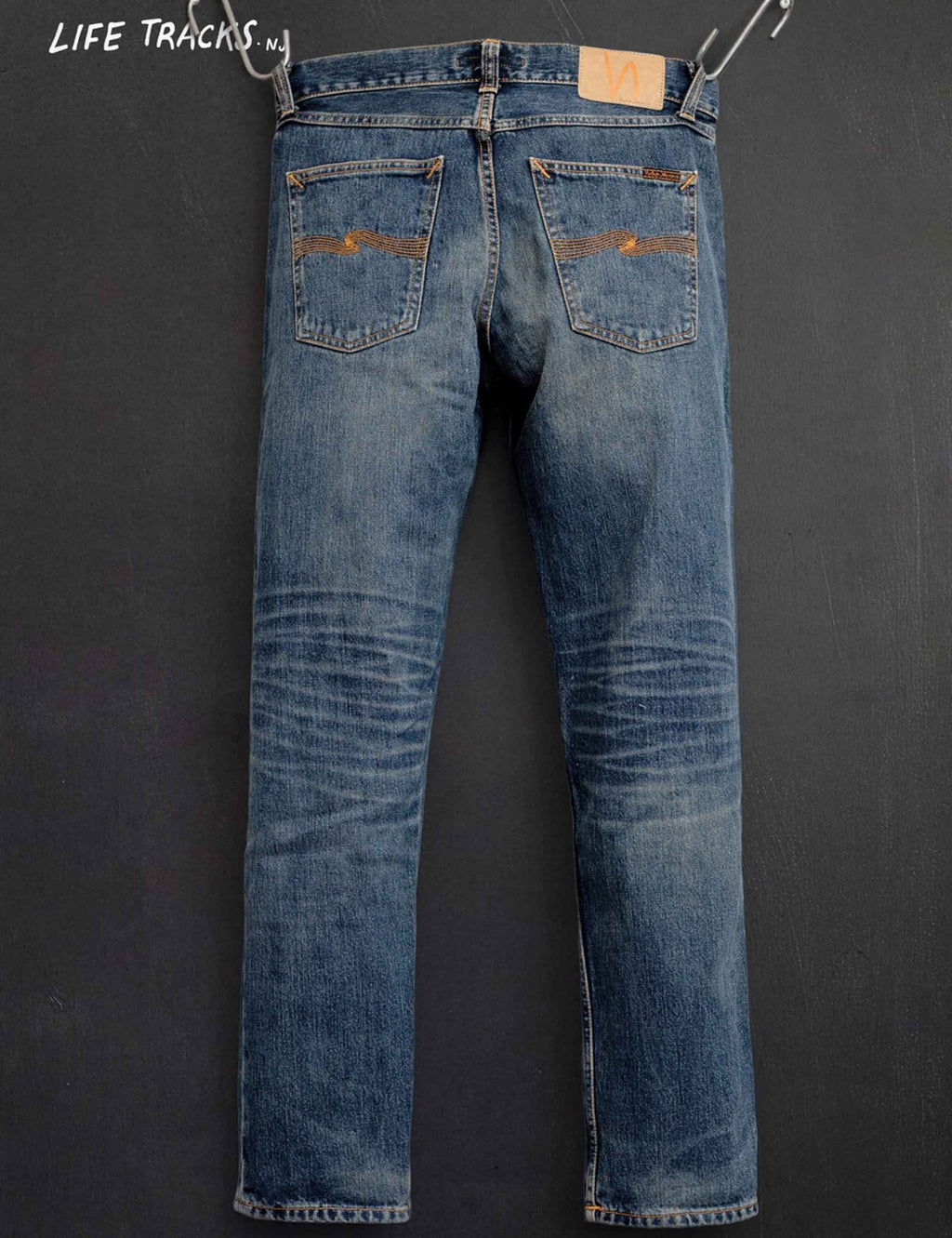 Gritty Jackson Jeans -  Blue, Sand Tracks Wash