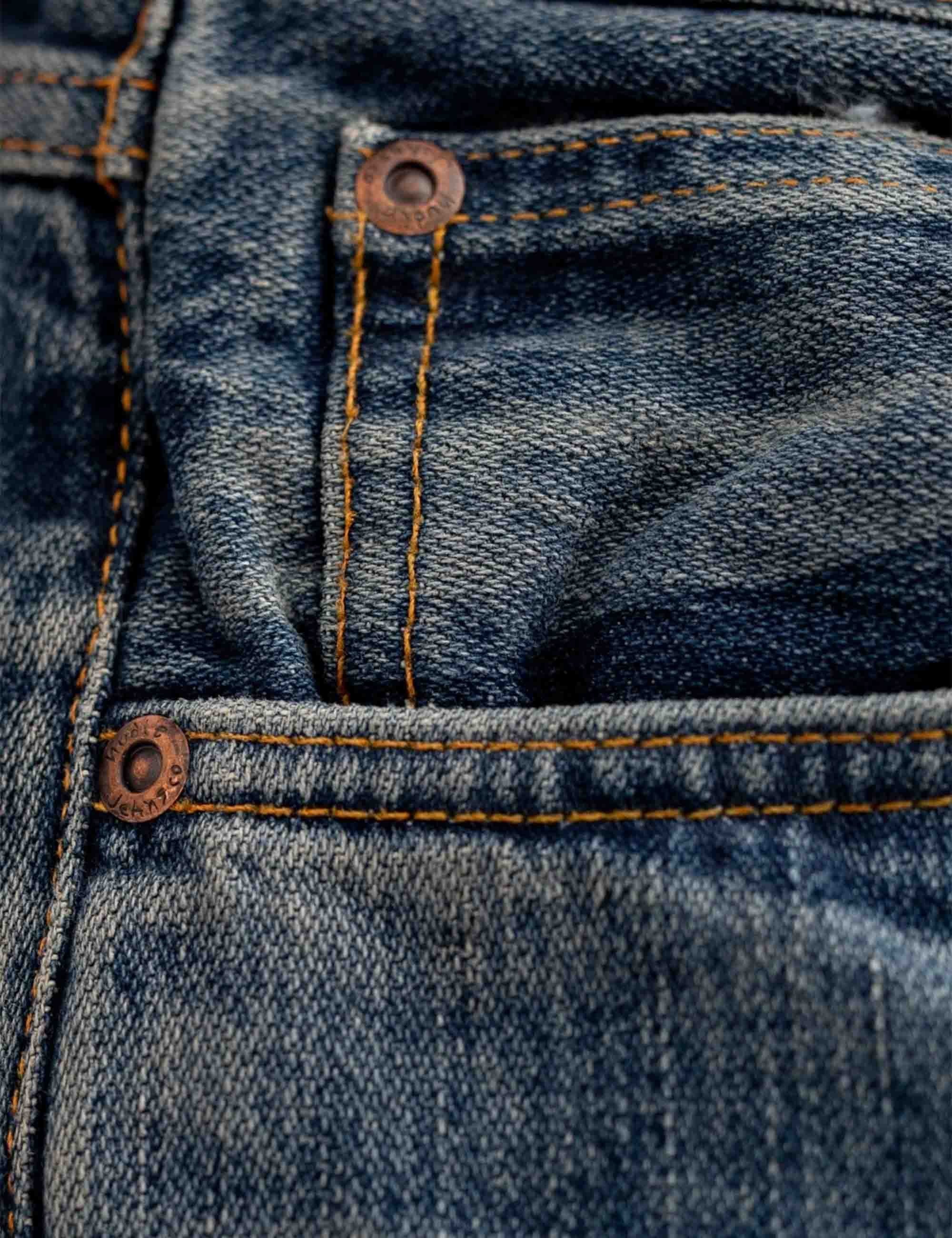 Nudie Jeans Gritty Jackson Jeans -  Blue, Sand Tracks Wash