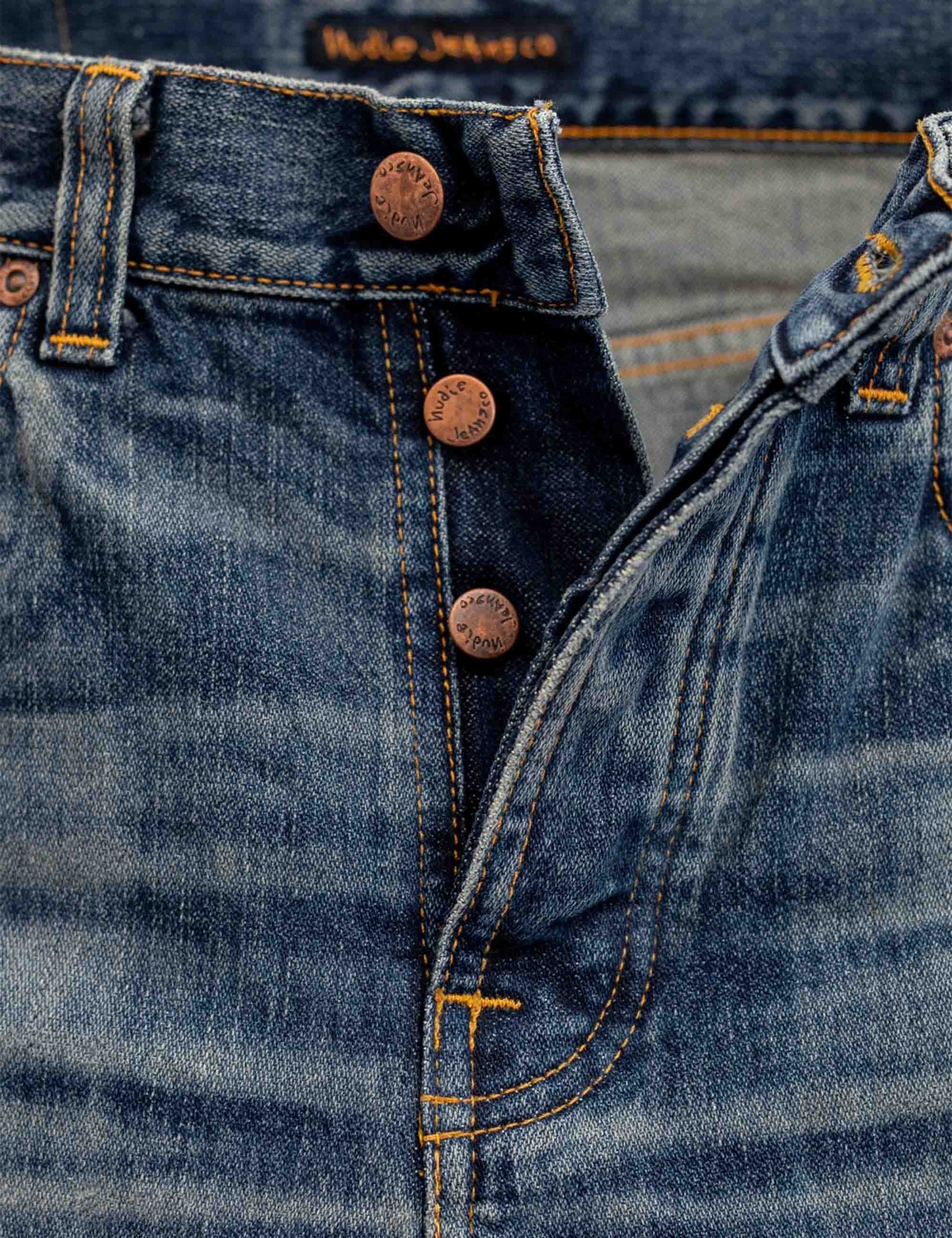 Nudie Jeans Rad Rufus Jeans - Blue, Sand Tracks Wash
