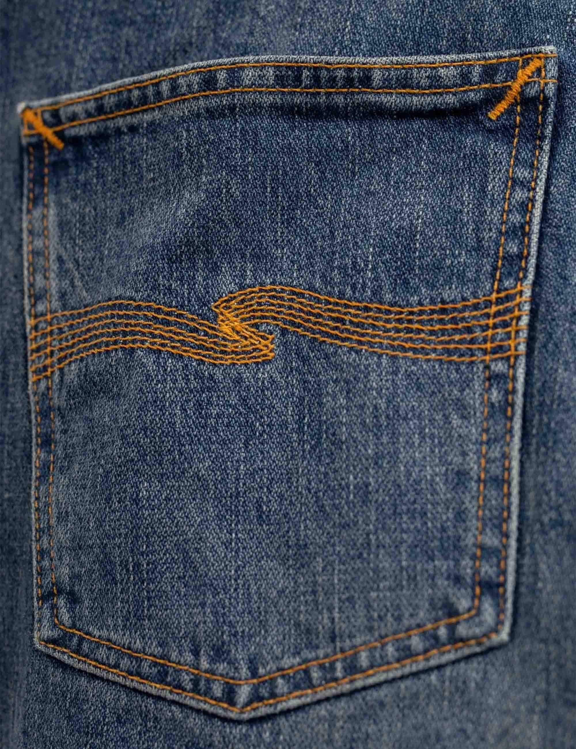 Nudie Jeans Rad Rufus Jeans - Blue, Sand Tracks Wash