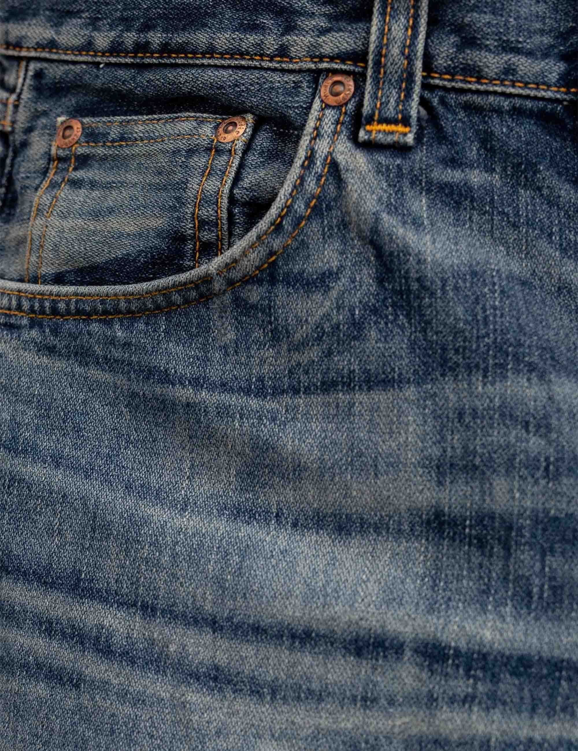 Nudie Jeans Rad Rufus Jeans - Blue, Sand Tracks Wash