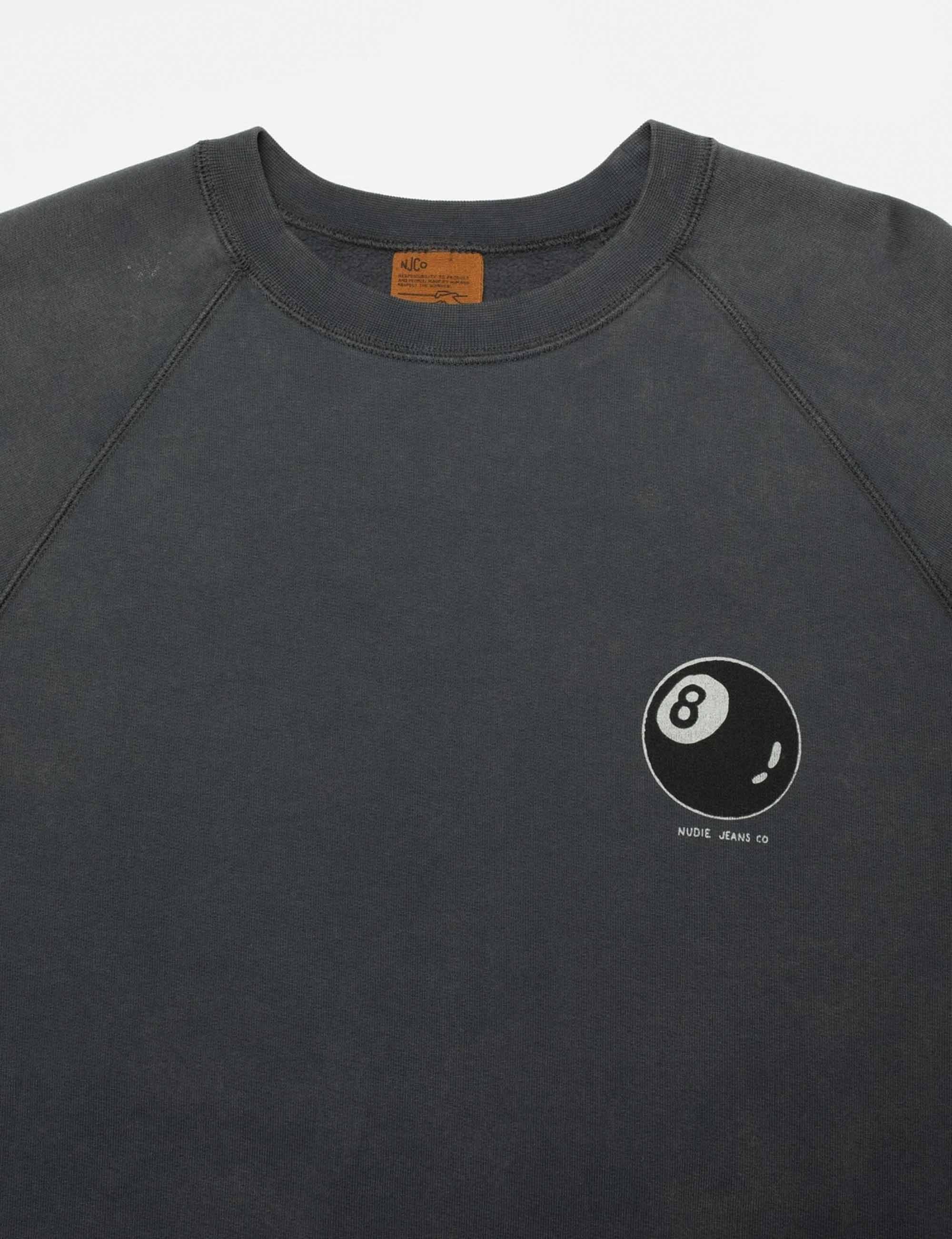 Nudie Jeans Palle Knock-Topus Crew Sweat - Anthracite