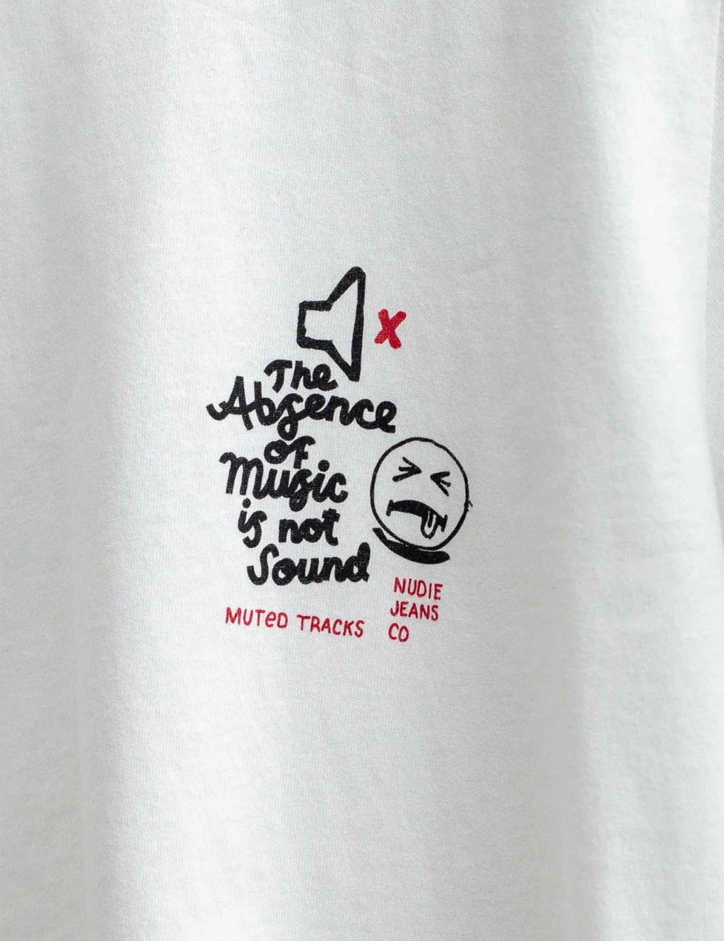 Roy Muted Tracks T-Shirt - Chalk White