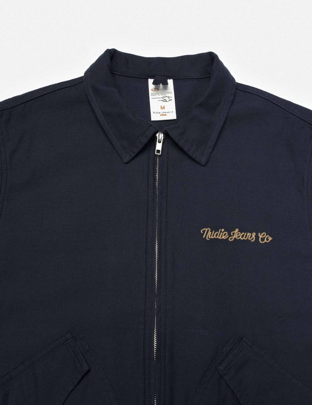 Blake Zip Jacket Back Sateen - Navy