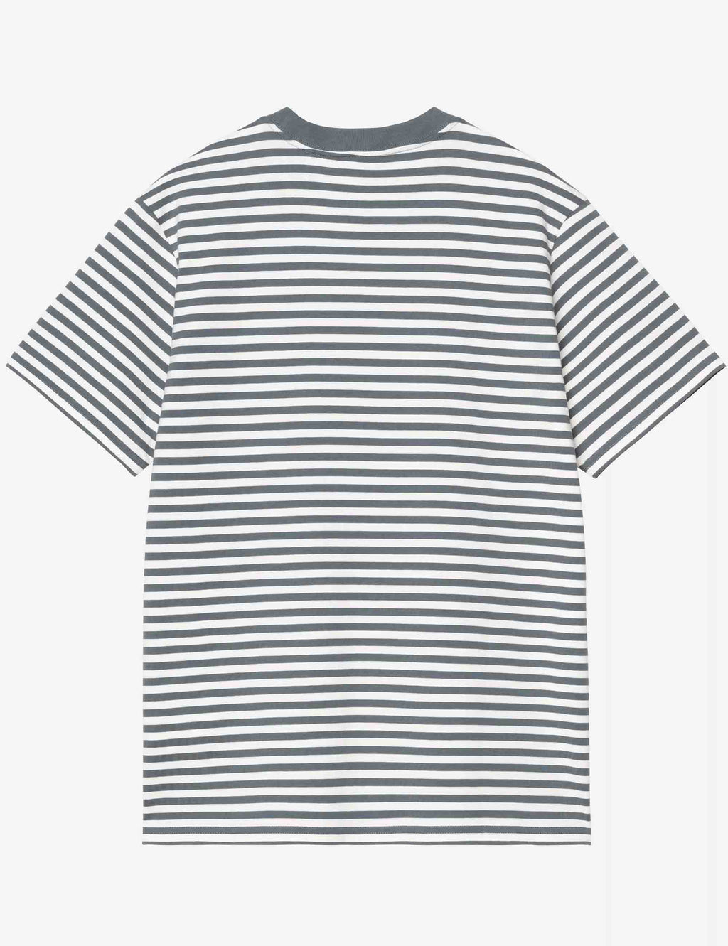Ezra Pocket T-Shirt - Ezra Stripe, Cozy Blue/Wax