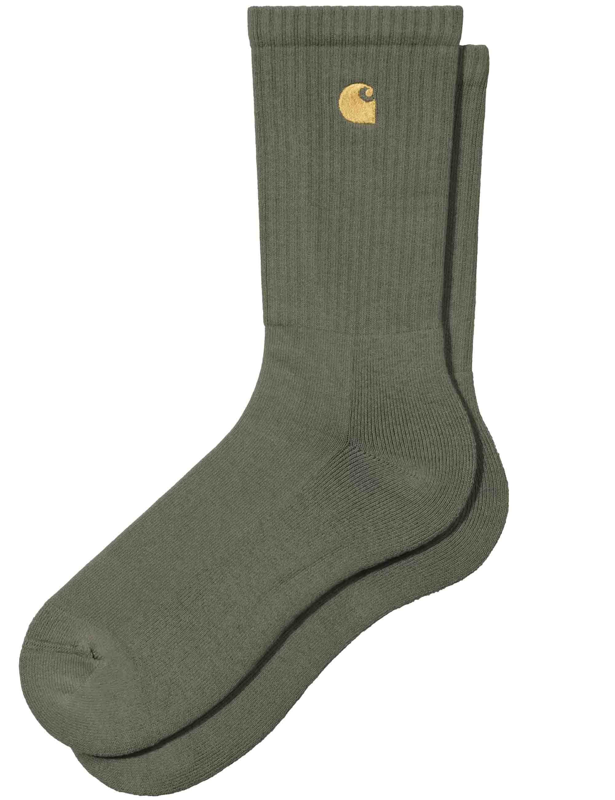 Carhartt WIP Chase Socks - Leaf/Gold