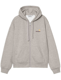 American Script Hooded Jacket - Grey Heather
