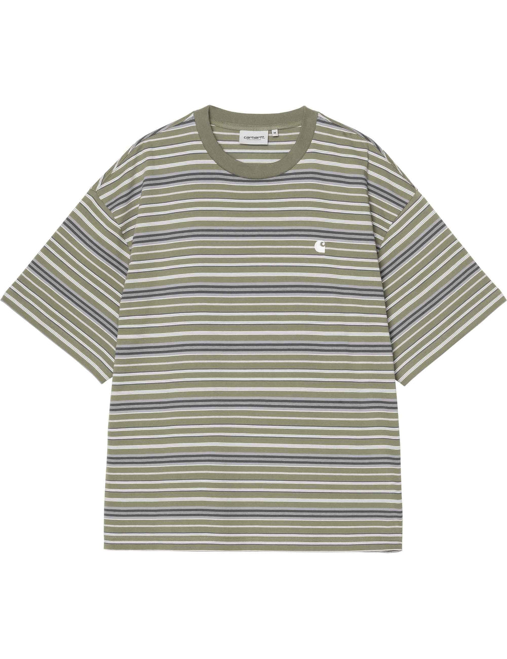 Zane Stripe T-Shirt - Zane Stripe, Dollar Green