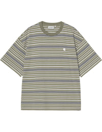 Zane Stripe T-Shirt - Zane Stripe, Dollar Green