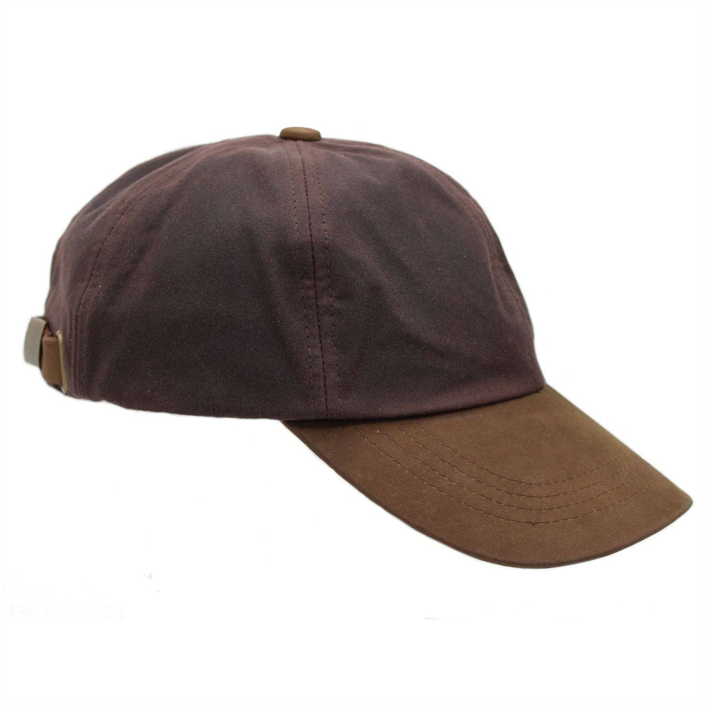 Hamilton Wax Leather Peak Baseball Cap ZH009: Navy / ONE SIZE
