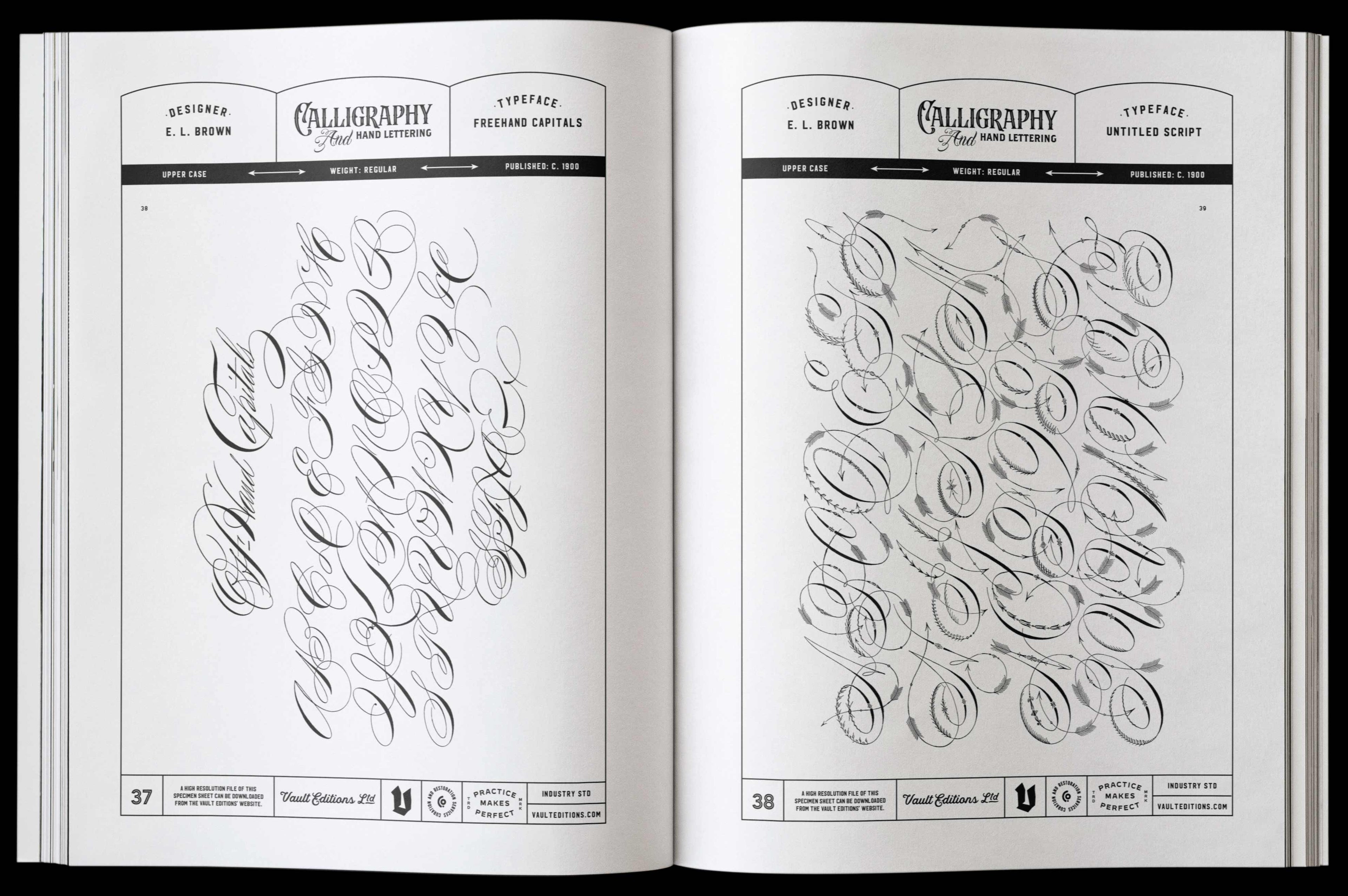 Vault Editions The Essential Calligraphy & Lettering Reference Book by James Kale